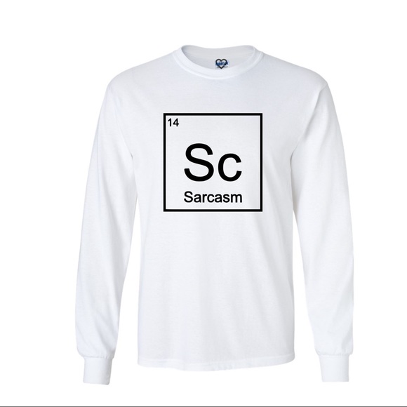 Sarcasm long sleeve Tee - Picture 1 of 4